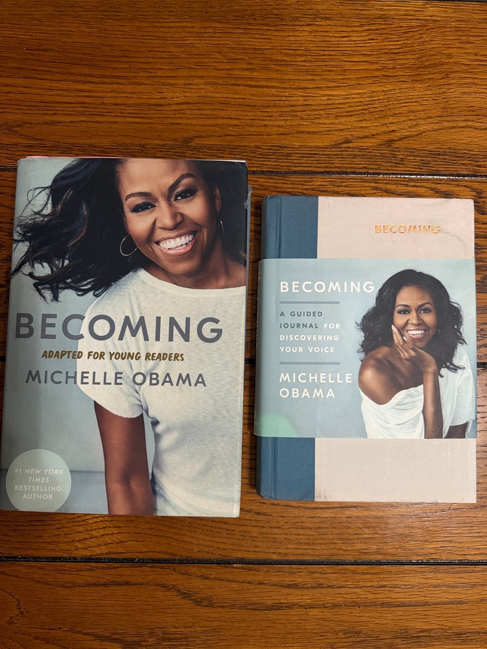 Becoming Hardcover & Guided Journal - Light Blue, Cream